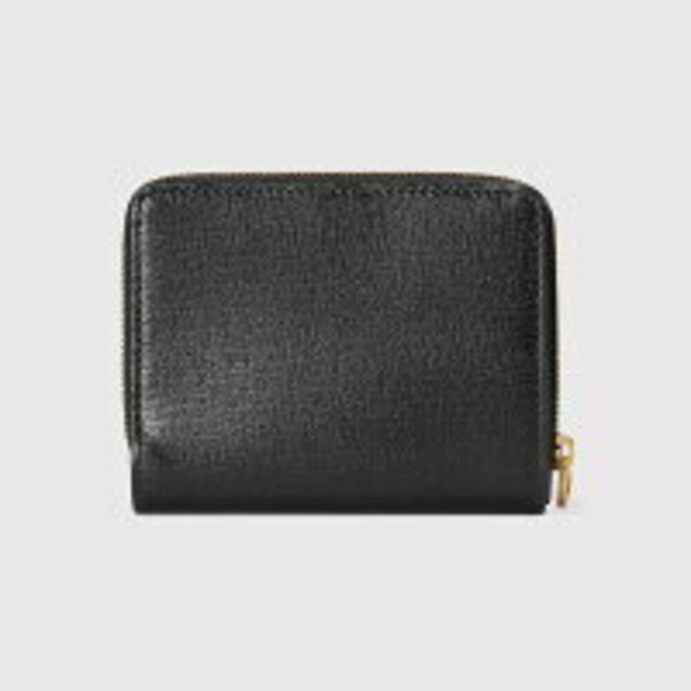 Gucci Script Wallet Black Leather - image 4